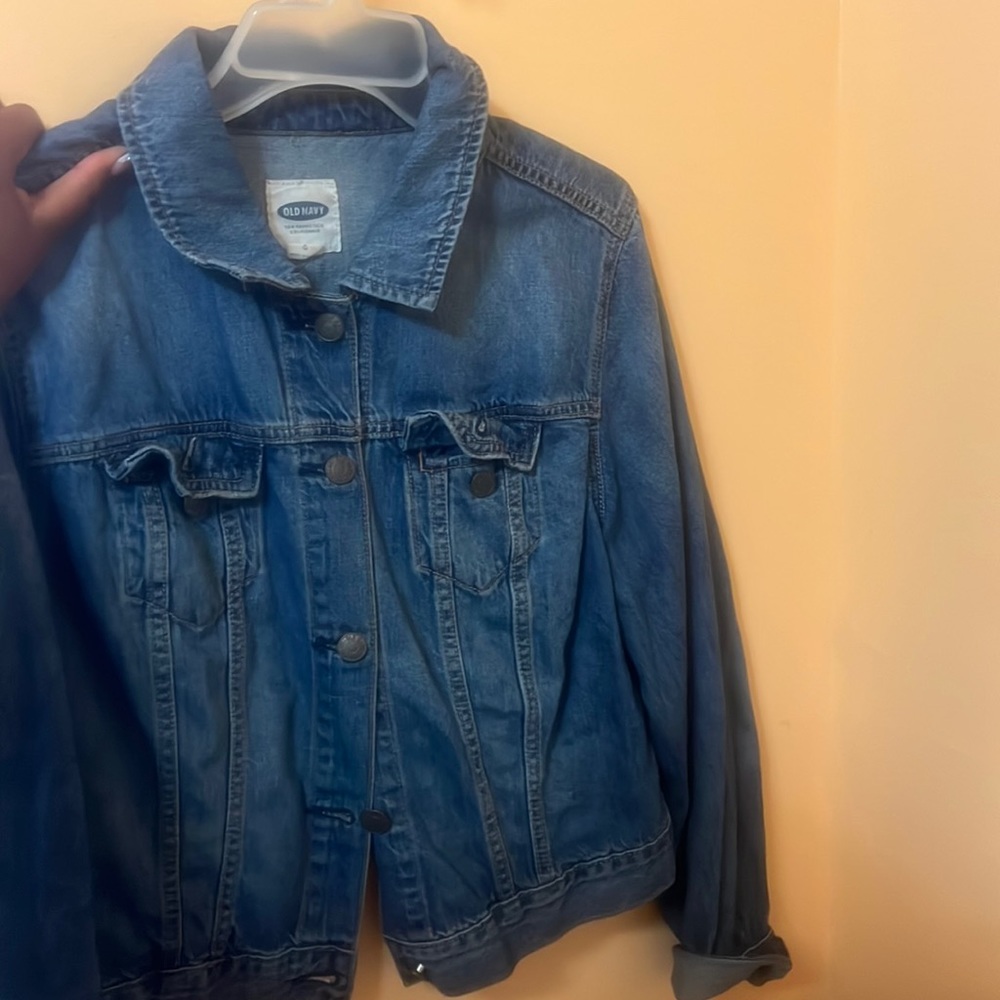 Denim jean jacket size large
